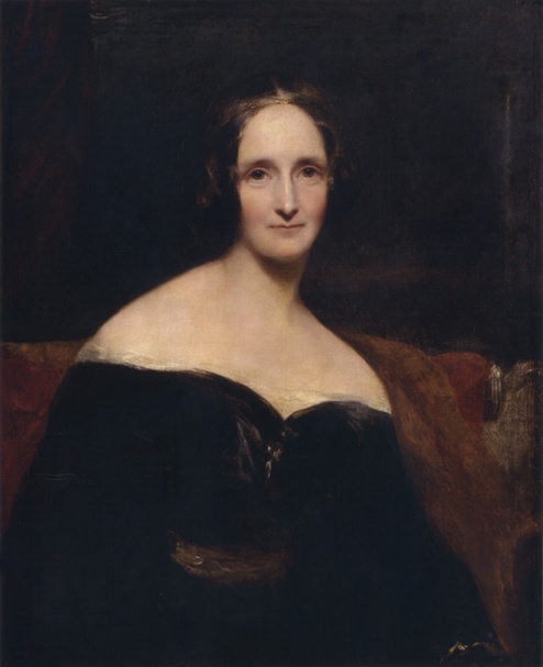 Portrait of Mary Shelley by Richard Rothwell (1840)